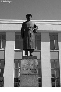 Statua di Snorri Sturluson a Reykjavik