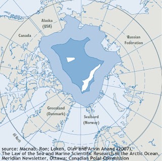 The EEZs and High Seas in the Arctic Ocean