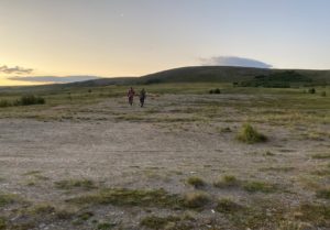 This photo I made during my field trip to Western Siberia in 2021. On the photo my daughter and brother are walking to "the branch" of the Nenets sacred place near the Ural Mountains.